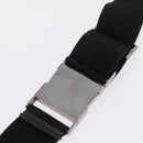 GUCCI GG Canvas Waist Bag Black Silver 28566 Auth mr3080A-8