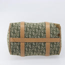 Christian Dior Trotter Canvas Hand Bag Khaki Gold Tone Auth mr3081-10