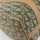 Christian Dior Trotter Canvas Hand Bag Khaki Gold Tone Auth mr3081-15