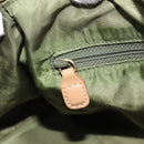 Christian Dior Trotter Canvas Hand Bag Khaki Gold Tone Auth mr3081-24