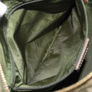 Christian Dior Trotter Canvas Hand Bag Khaki Gold Tone Auth mr3081-25