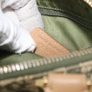 Christian Dior Trotter Canvas Hand Bag Khaki Gold Tone Auth mr3081-27
