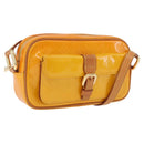 LOUIS VUITTON Monogram Vernis Christy MM Shoulder Bag Jaune M91108 Auth mr3084A-1