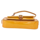 LOUIS VUITTON Monogram Vernis Christy MM Shoulder Bag Jaune M91108 Auth mr3084A-11