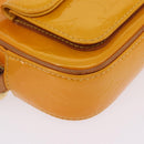 LOUIS VUITTON Monogram Vernis Christy MM Shoulder Bag Jaune M91108 Auth mr3084A-12