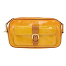 LOUIS VUITTON Monogram Vernis Christy MM Shoulder Bag Jaune M91108 Auth mr3084A-2