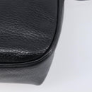 CELINE Shoulder Bag Leather Black Gold Tone Auth mr3087A-13