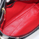 CELINE Shoulder Bag Leather Black Gold Tone Auth mr3087A-19