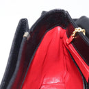 CELINE Shoulder Bag Leather Black Gold Tone Auth mr3087A-21