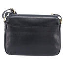 CELINE Shoulder Bag Leather Black Gold Tone Auth mr3087A-3