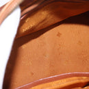 MCM Vicetos Hand Bag PVC Leather 2way Brown Gold Tone Auth mr3088-26