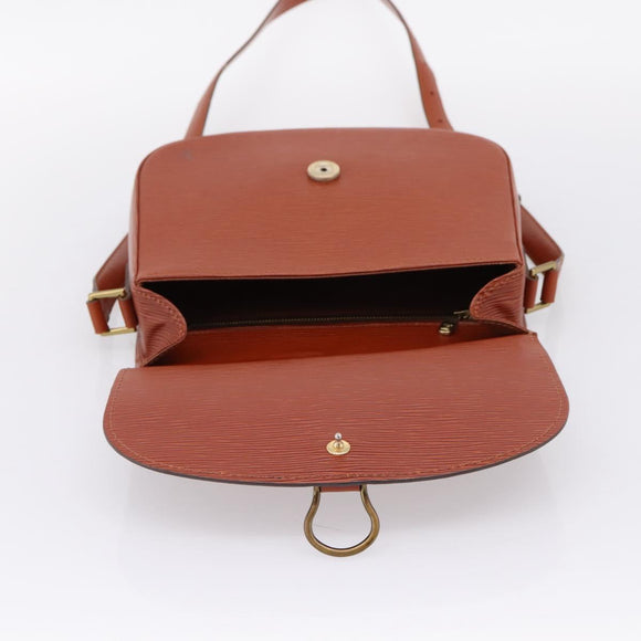 LOUIS VUITTON Epi Saint Cloud GM Shoulder Bag Brown M52193 LV Auth mr3090A