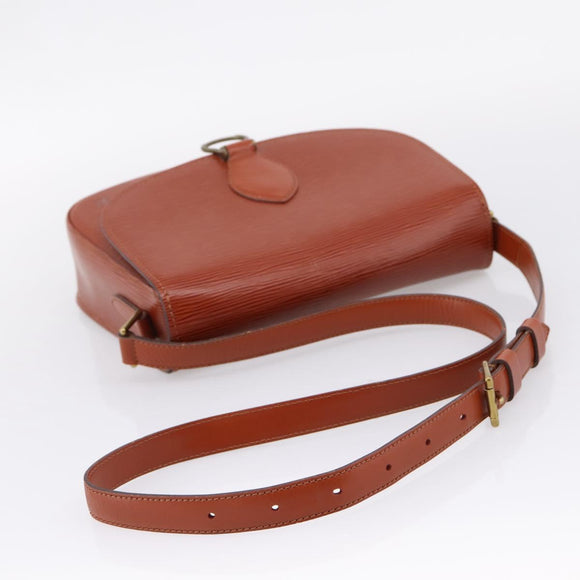 LOUIS VUITTON Epi Saint Cloud GM Shoulder Bag Brown M52193 LV Auth mr3090A