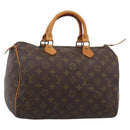 LOUIS VUITTON Monogram Speedy 30 Hand Bag M41526 LV Auth mr3091A-1