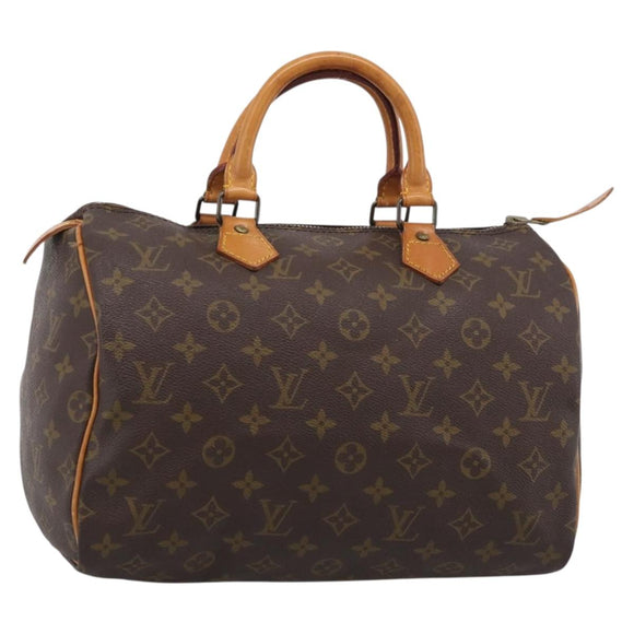 LOUIS VUITTON Monogram Speedy 30 Hand Bag M41526 LV Auth mr3091A