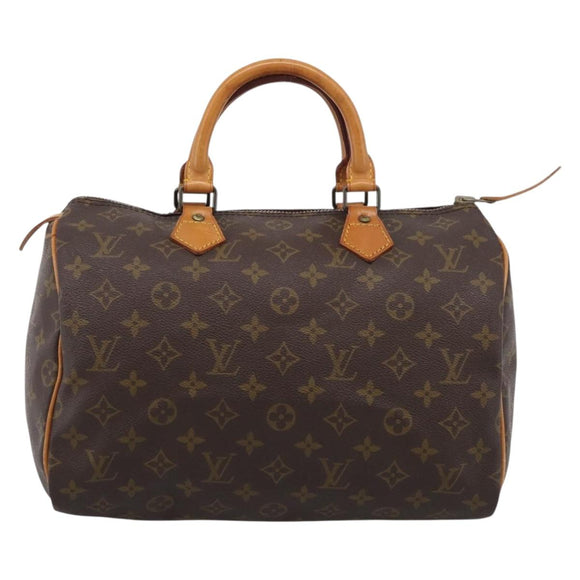 LOUIS VUITTON Monogram Speedy 30 Hand Bag M41526 LV Auth mr3091A