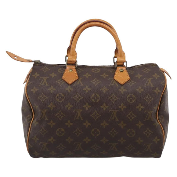LOUIS VUITTON Monogram Speedy 30 Hand Bag M41526 LV Auth mr3091A