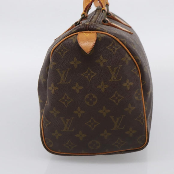 LOUIS VUITTON Monogram Speedy 30 Hand Bag M41526 LV Auth mr3091A