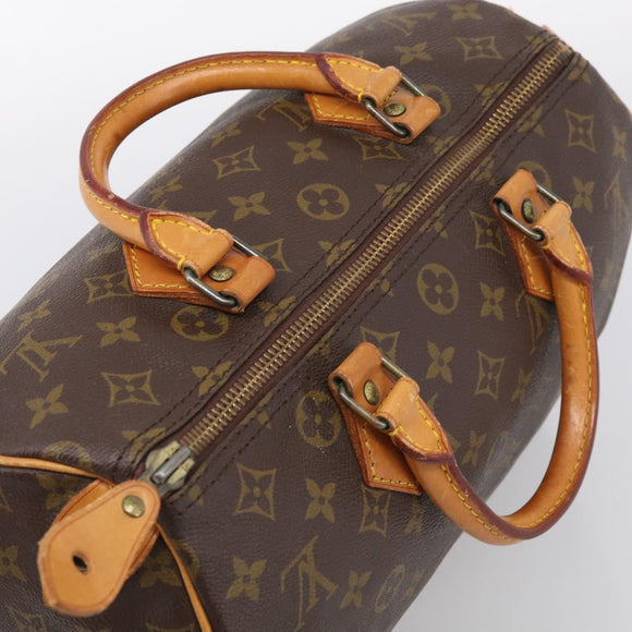 LOUIS VUITTON Monogram Speedy 30 Hand Bag M41526 LV Auth mr3091A