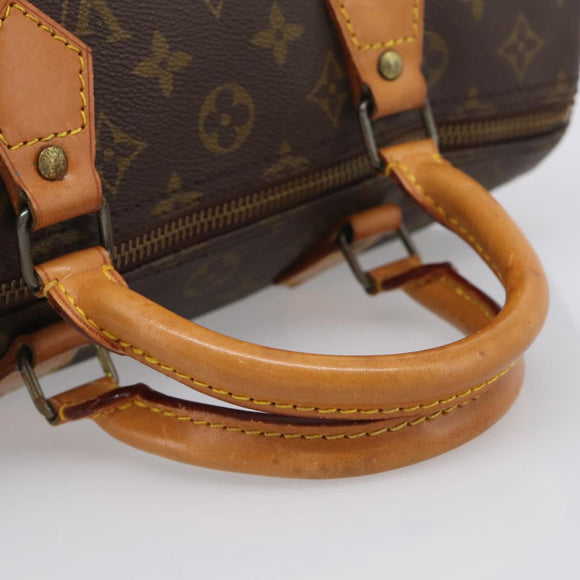 LOUIS VUITTON Monogram Speedy 30 Hand Bag M41526 LV Auth mr3091A