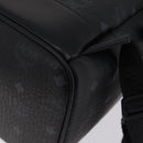 MCM Vicetos Backpack PVC Leather Black Auth mr3096A-16