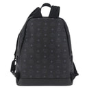 MCM Vicetos Backpack PVC Leather Black Auth mr3096A-3