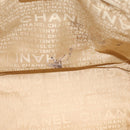 CHANEL Tote Bag Caviar Skin Beige Silver CC Auth mr3098-11