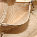 CHANEL Tote Bag Caviar Skin Beige Silver CC Auth mr3098-23