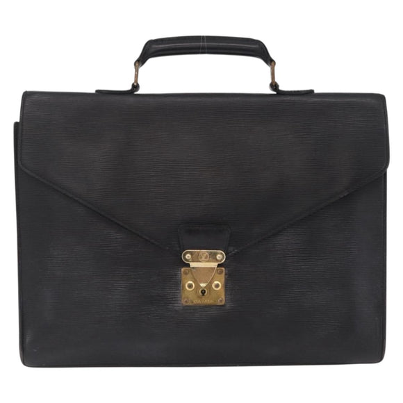 LOUIS VUITTON Epi Serviette Conseiller Briefcase Black M54422 LV Auth mr3099