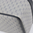 GUCCI Micro GG Sherry Line Hand Bag PVC Navy Gold Tone Auth mr3102-13