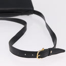 CELINE Hand Bag Leather Black Gold Tone Auth mr3107-9