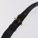 CELINE Hand Bag Leather Black Gold Tone Auth mr3107-13