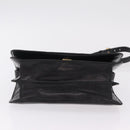 CELINE Hand Bag Leather Black Gold Tone Auth mr3107-7
