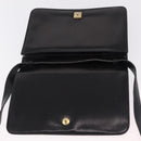 CELINE Hand Bag Leather Black Gold Tone Auth mr3107-24