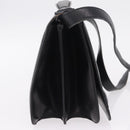 CELINE Hand Bag Leather Black Gold Tone Auth mr3107-7