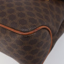 CELINE Macadam Shoulder Bag PVC Brown Gold Tone Auth mr3108A-10
