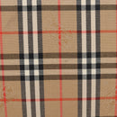 BURBERRY Nova Check Clutch Bag Canvas Beige Gold Tone Auth mr3110-3