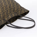 FENDI Zucca Canvas Tote Bag Brown 8BH025 Auth mr3111-7