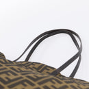 FENDI Zucca Canvas Tote Bag Brown 8BH025 Auth mr3111-8