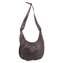 LOEWE Anagram Shoulder Bag Leather Brown Auth mr3113-1