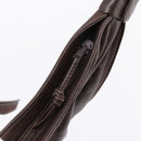 LOEWE Anagram Shoulder Bag Leather Brown Auth mr3113-14