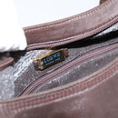 LOEWE Anagram Shoulder Bag Leather Brown Auth mr3113-15