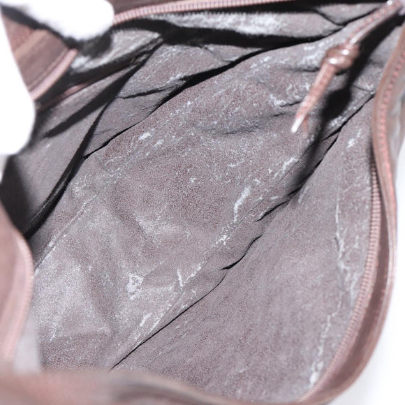 LOEWE Anagram Shoulder Bag Leather Brown Auth mr3113