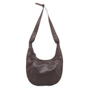 LOEWE Anagram Shoulder Bag Leather Brown Auth mr3113-2
