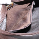 LOEWE Anagram Shoulder Bag Leather Brown Auth mr3113-20