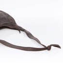 LOEWE Anagram Shoulder Bag Leather Brown Auth mr3113-7
