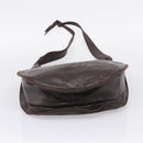 LOEWE Anagram Shoulder Bag Leather Brown Auth mr3113-9