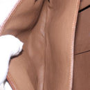 CELINE Triomphe Shoulder Bag Leather Brown Gold Tone Auth mr3114-23