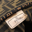 FENDI Zucca Canvas Pouch Brown Gold Tone Auth mr3117-18