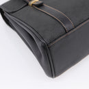 GUCCI Micro GG Hand Bag PVC Black Gold Tone 000 46 4857 Auth mr3118-11